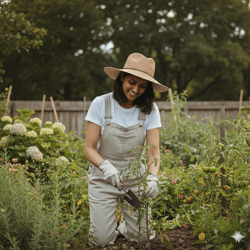 A woman meditating, representing wellness and community